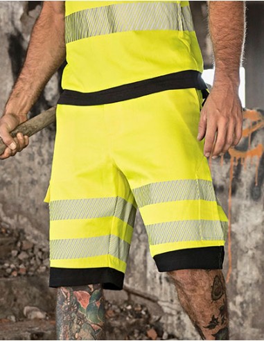 K-EOSST-EOS Hi-Vis Workwear Shorts With Printing Areas